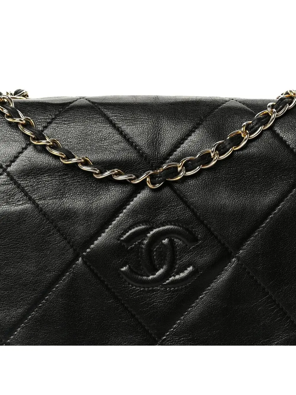 Chanel Lambskin Quilted Diamond Cc Flap #329538C17B